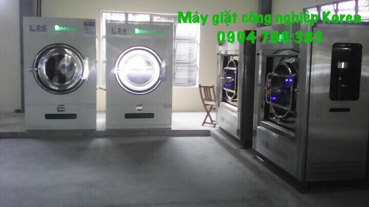 Máy giặt máy sây công nghiệp nhập khẩu korea lắp đặt cho xưởng giặt đà nẵng
